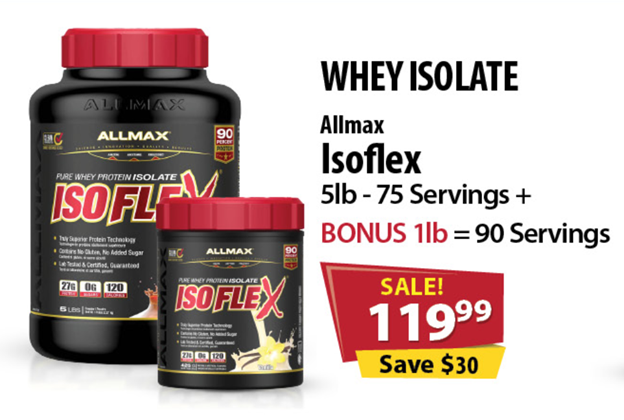 Allmax Isoflex 5lb *Add to Shopping Cart for the deal