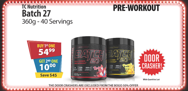 TC Nutrition Batch 27 Pre Workout 40 Servings