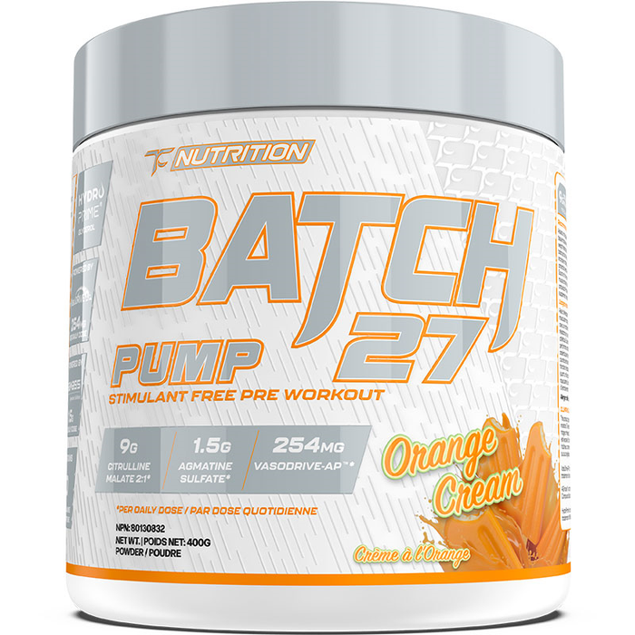 TC Nutrition Batch 27 Stim Free Pre Workout 40 Servings