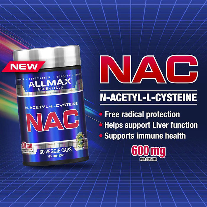 Allmax N-Acetyl-L-Cysteine (NAC) 60 Capsules