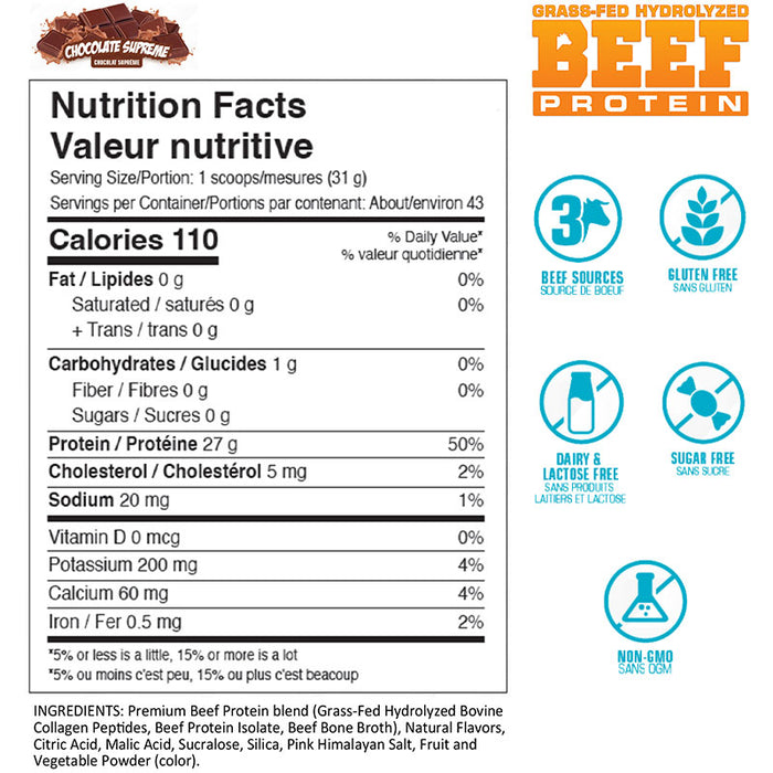 ANS Beef Protein Grass-Fed Hydrolyzed 3lb