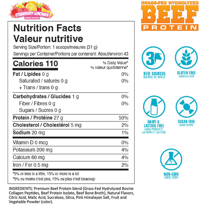 ANS Beef Protein Grass-Fed Hydrolyzed 3lb