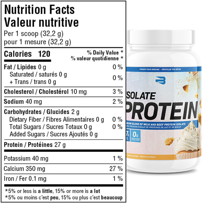 Believe Supplements Isolate Protein 1.76lb