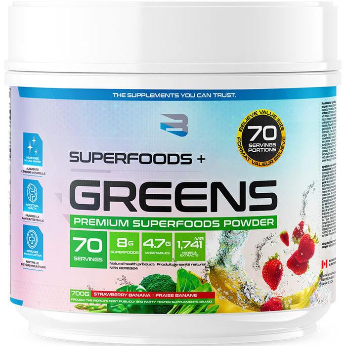 Believe Supplements Superfoods + Greens 70 Servings