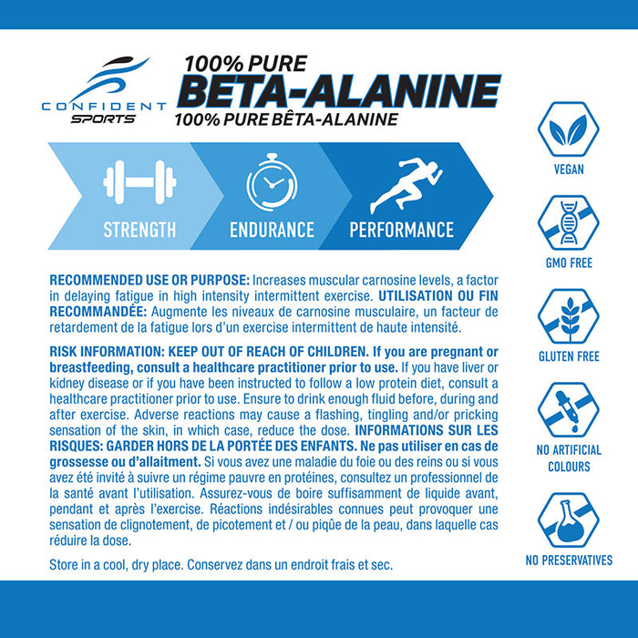 Confident Sports Beta Alanine 120 Capsules