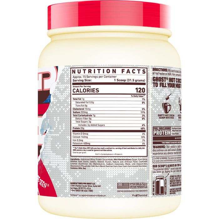 Ghost High Protein Hot Cocoa Mix 15 Servings