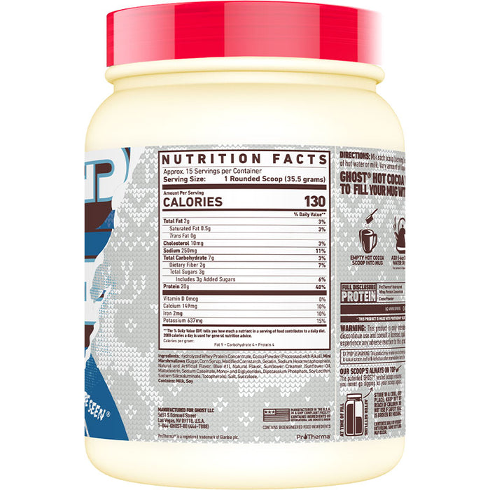 Ghost High Protein Hot Cocoa Mix 15 Servings