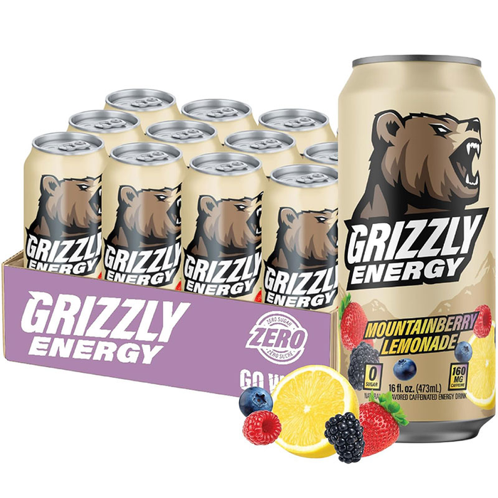 Grizzly Energy Drinks Cases of 12