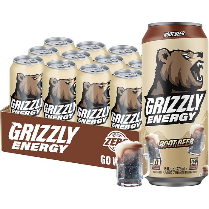 Grizzly Energy Drinks Cases of 12