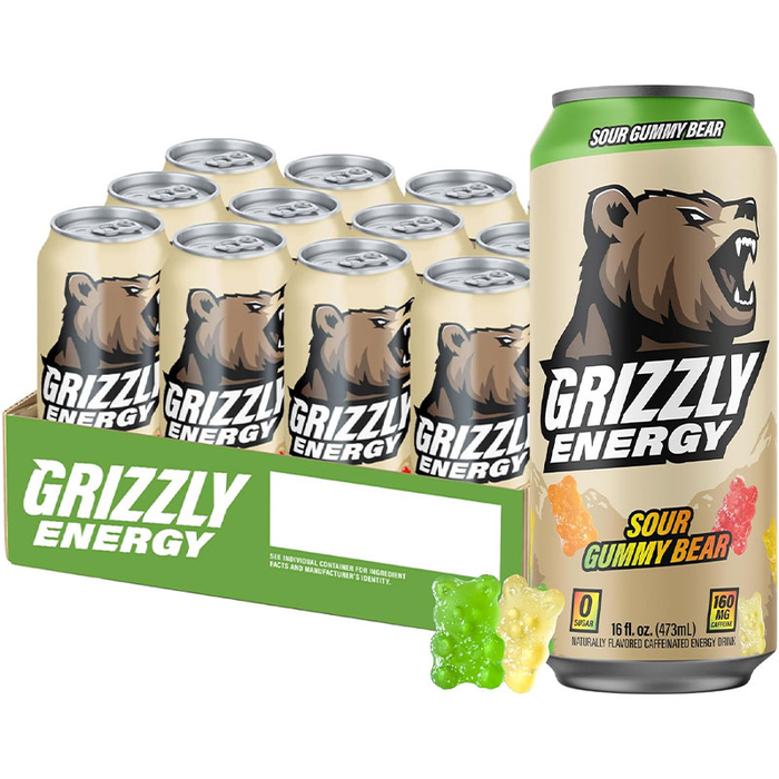 Grizzly Energy Drinks Cases of 12