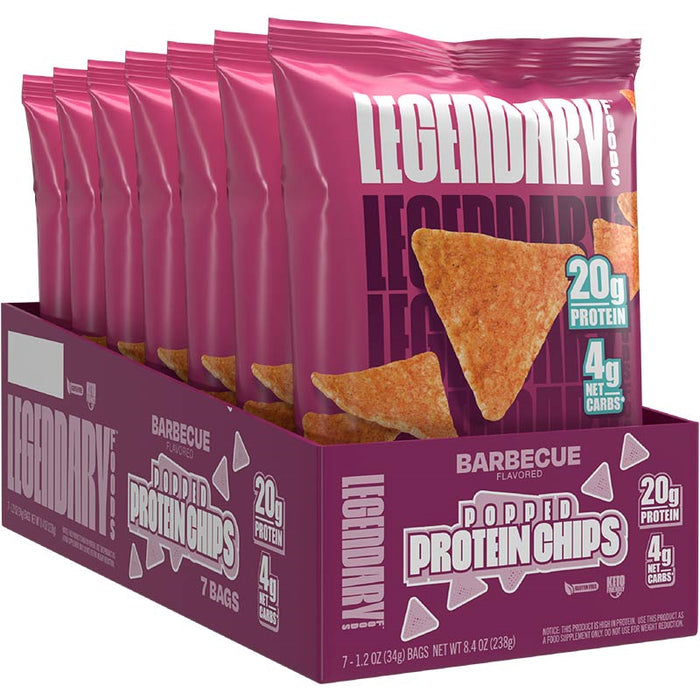 Legendary Foods Popped Protein Chips Box of 7