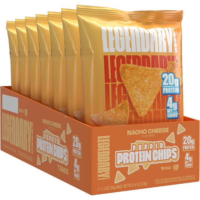 Legendary Foods Popped Protein Chips Box of 7