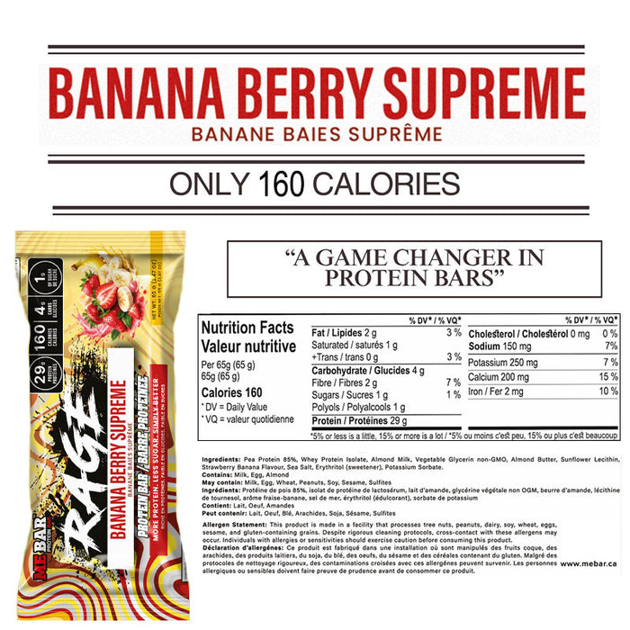 ME Bars Rage Protein Bars Singles