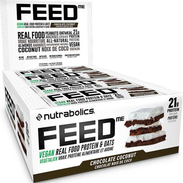 Nutrabolics Feed Bars Vegan Box of 12