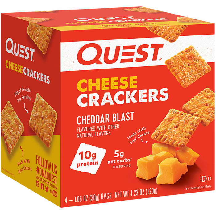 Quest Crackers Box of 4 Bags