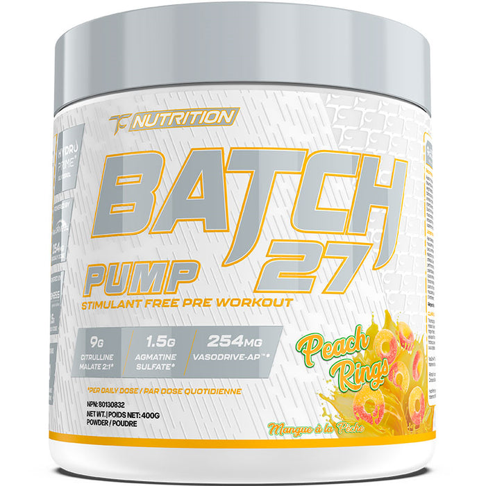 TC Nutrition Batch 27 Stim Free Pre Workout 40 Servings