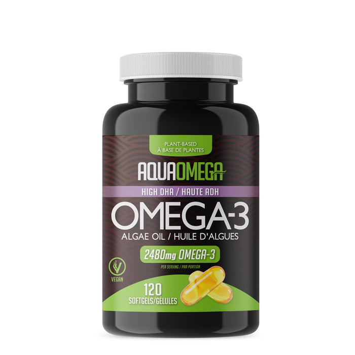 AquaOmega High DHA Vegan 120 Softgels