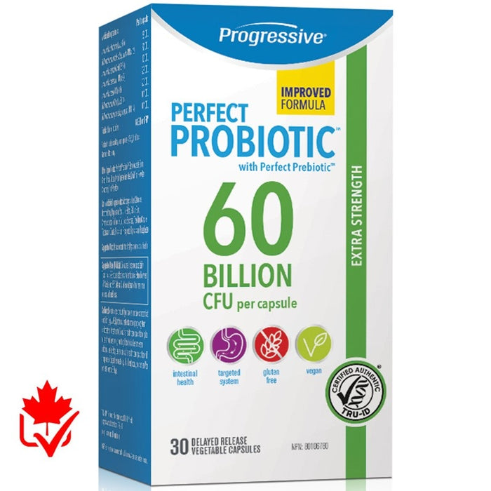 Progressive Perfect Probiotic 60 Billion 30 Capsules