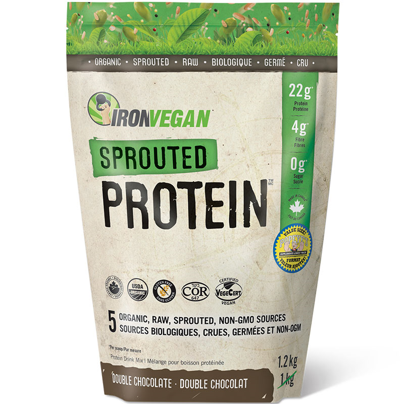 Iron Vegan Sprouted Protein 1.2kg — Popeye's Supplements Edmonton