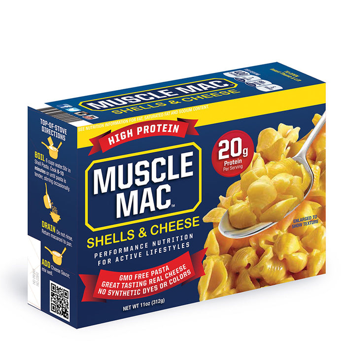 Muscle Mac Macaroni & Cheese Deluxe Shells 11oz Box