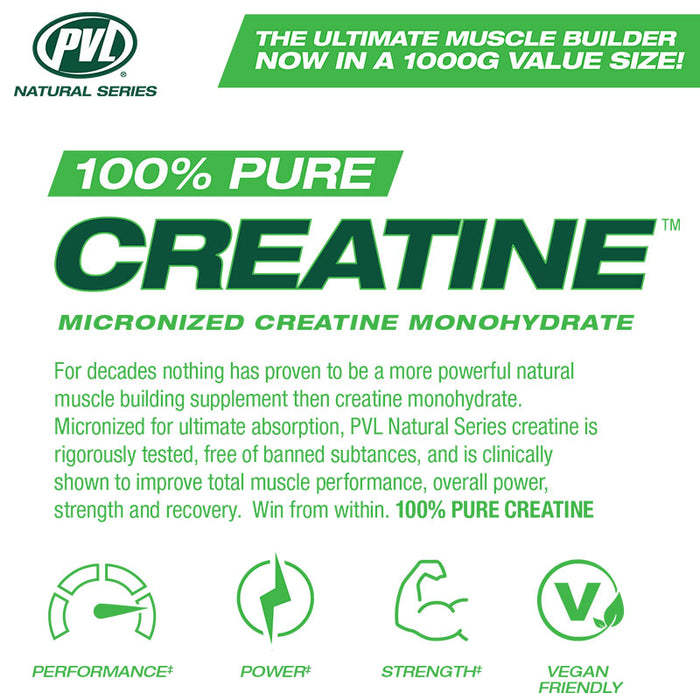 PVL 100% Pure Creatine 1kg