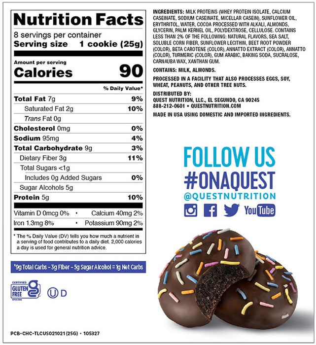 Quest Frosted Cookies Box of 8